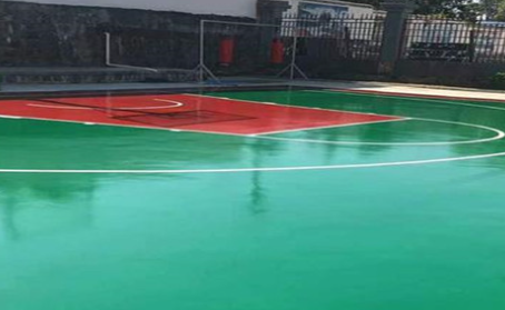 潮州篮球场翻新地面